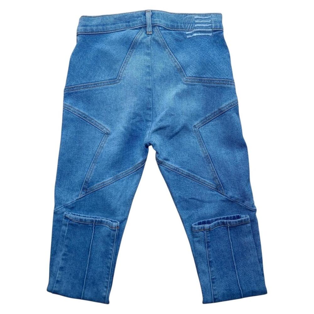 Revice Denim Moto Panel Jeans Light Wash Y2K Women's Size 28"